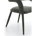 Žalia „Boucle“ valgomojo kėdė „Ponte“