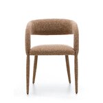 Karamelės spalvos „Boucle“ valgomojo kėdė „Ponte“