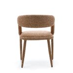 Karamelės spalvos „Boucle“ valgomojo kėdė „Ponte“