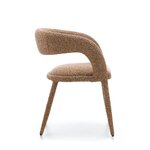 Karamelės spalvos „Boucle“ valgomojo kėdė „Ponte“