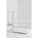 Mirror glass design coffee table (ponti) 27x27