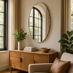 Oval wall mirror moana (premier housewares) 60x100
