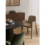 Brown Upholstered Chair (Selena)