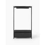 Black Solid Wood Floor Rack (Libby)