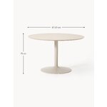 Light Beige Round Dining Table (Menorca) D=120