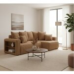 Коричневый U-образный диван-кровать с полкой (Solero U) Comfort (копия)