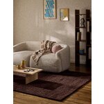 Dark Brown Wool Tufted Rug (Merima) 300x400