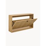 Light brown solid wood shoe cabinet (Albany)
