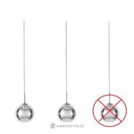 Silver pendant light (hamilton) with cosmetic flaws