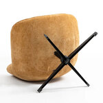 Saffron Yellow Swivel Armchair Rena (Pro Living)