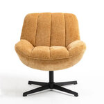 Saffron Yellow Swivel Armchair Rena (Pro Living)