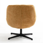 Saffron Yellow Swivel Armchair Rena (Pro Living)