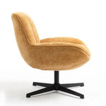 Saffron Yellow Swivel Armchair Rena (Pro Living)