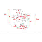 Saffron Yellow Swivel Armchair Rena (Pro Living)