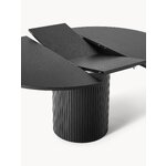 Black Extendable Dining Table (Filo) 120/160x120
