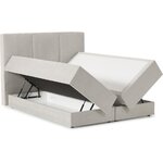 Light gray Bed (Oberon) 140x200