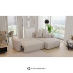 Orange L-Shaped Sofa Bed (Bari L) Comfort
