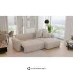 Orange L-Shaped Sofa Bed (Bari L) Comfort