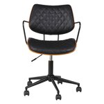 Juodos odos biuro kėdės ritinėlis