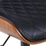 Juodos odos biuro kėdės ritinėlis