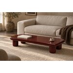 Burgundy Glossy Coffee Table (Rubino)