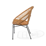 Rattan chair beige (sarita)