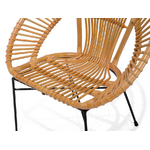 Rattan chair beige (sarita)