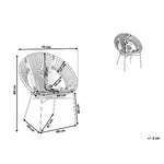 Rattan chair beige (sarita)