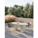 White oval dining table (anaya)