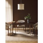 Brown Solid Wood Oval Dining Table (Luca) 180x100