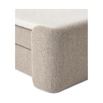 Кровать Continental серого цвета (Perla) 160x200