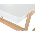 Baltas rašomasis stalas (sheslay) 120x70
