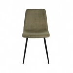 Khaki Velvet Dining Chair Sila