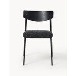 Black Upholstered Chair (Nadia)