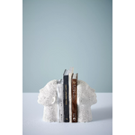 White decorative shape bookend (stargazing)