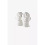 White decorative shape bookend (stargazing)