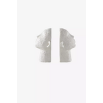 White decorative shape bookend (stargazing)