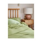 Green Cotton Pillowcase (Odile)80x80