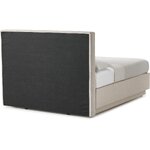 Dark beige continental bed (oberon) 140x200