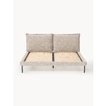 Beige Upholstered Bed (A)200x200