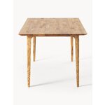 Light brown solid wood dining table (Archie) 160x90