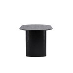 Black Oval Dining Table (Isolde) 90x180