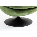 Žalias aksominis fotelis „Topi“