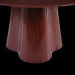 Burgundy Round Coffee Table (Clover) D80