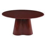 Burgundy Round Coffee Table (Clover) D80