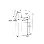 Šviesiai rudos spalvos Trio valgomojo kėdė