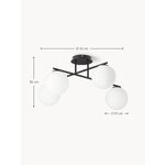 Black and White Ceiling Light (Atlanta)
