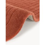 Terracotta Color Round Wool Rug (Mason)D=120