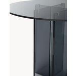 Grey Round Glass Dining Table (Anouk)D=120