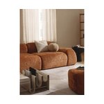 Terrakotta Teddy-Boucle Mooduldiivan (Wolke)